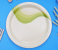 Royalford RF8078 11-inch Melamine Ware Super Rays Dinner Plate - Ivory & Pista Green 1 in UAE