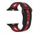 Promate HIPSTER-42SM 42mm Silicone Watch Strap for Apple Watch Series - Black and Red 1 in UAE