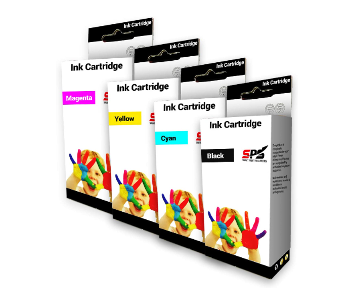 SPS Ink Cartridge 932 xl 933 xl 932xl 933xl Set of 4 Pack for HP Officejet - Black,Cyan,Yellow and Magenta 1 in UAE