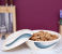 Royalford RF8033 9-inch Melamine Ware Super Rays Bowl with Lid - Ivory & Blue 3 in UAE