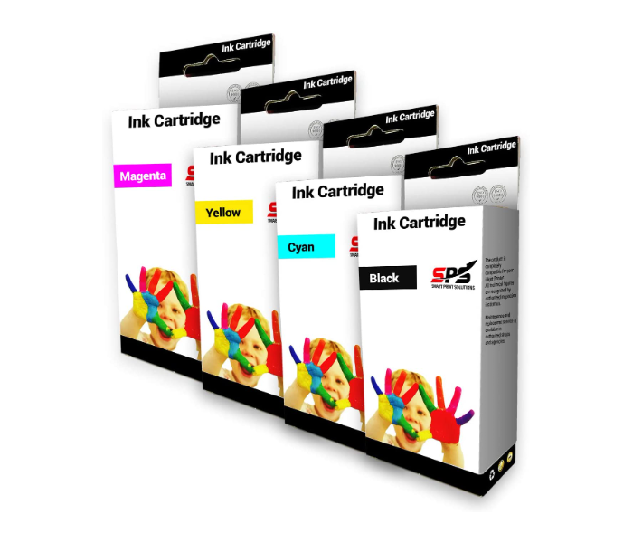 SPS Ink Cartridge 655 xl 655xl Set of 4 Pack for HP Designjet - Black,Cyan,Yellow and Magenta 1 in UAE