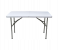 Fold in Half Banquet Portable Rectangle Folding Table with Handle - White and Grey 1 in OMAN