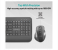 Promate ProCombo-8 Arabic English Wireless Keyboard and Mouse Combo - Black 5 in OMAN
