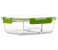 Royalford RF9219 2 Compartment Food Container - 1500ml, Clear & Green 4 in UAE