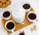 Royalford RF9240 6 Pieces Porcelain Tea Set with Wooden Stand - 5inches, White & Beige 4 in UAE