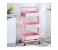 Baby Supplies Storage Rack with Rolling Wheel - Pink 1 in UAE