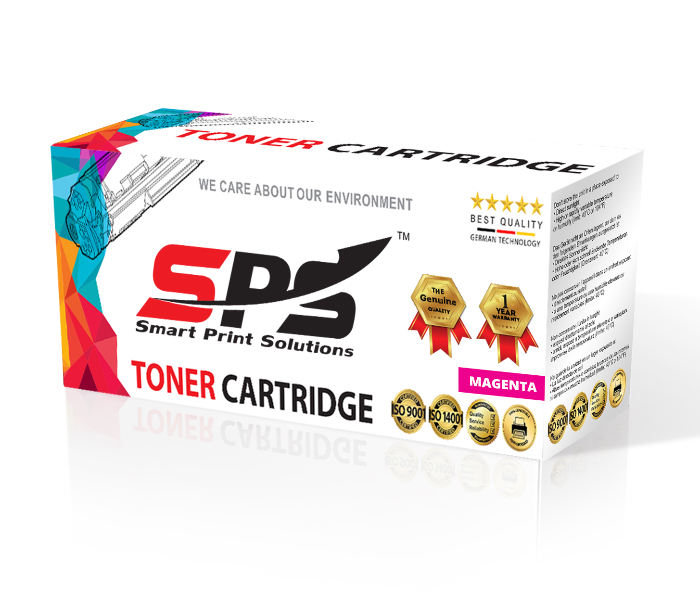 SPS Compatible Toner Cartridges Q6003A 124A CRG707 for HP Color LaserJet - Magenta 1 in UAE