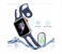 Promate HIPSTER-42SM 42mm Silicone Watch Strap for Apple Watch Series - Blue and White 3 in UAE