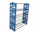 SR605 Plastic 4 Layer Shoe Rack - Blue and Black 1 in KSA