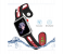 Promate HIPSTER-38SM 38mm Silicone Watch Strap for Apple Watch Series - Black and Red 3 in UAE