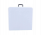 Fold in Half Banquet Portable Rectangle Folding Table with Handle - White and Grey 2 in OMAN