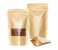 Rosymoment SBB-3082 12 Pieces Zip Lock Reusable Kraft Stand Up Food Pouches - Brown 2 in UAE