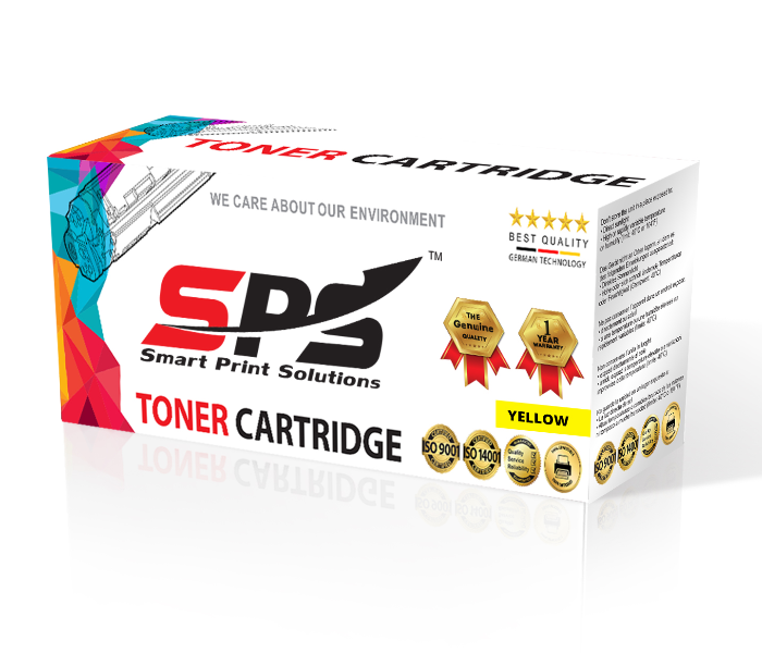SPS Compatible Toner Cartridges Q6002A 124A CRG707 for HP Color LaserJet - Yellow 1 in UAE
