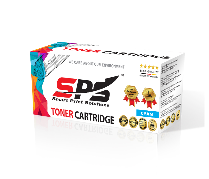 SPS Compatible Toner Cartridges CE741A 307A for HP Color LaserJet and HP Color LaserJet Professional - Cyan 1 in UAE