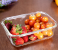 Royalford RF8815 2 Compartment Rectangular Glass Airtight Food Container - Clear & Turquoise 1 in UAE