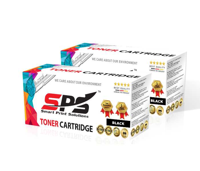 SPS Laser Toner Cartridge Set of 2 Pack Q2613U 15A 24A for HP LaserJet Printer - Black 1 in UAE