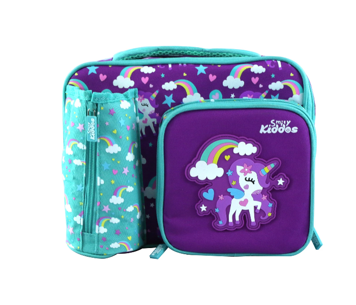 Smily Kiddos Multi Compartment Lunch Bag - Purple & Blue 1 in UAE