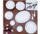 Royalford RF5036 40 Pieces Opal Glassware Dinner Set - White 3 in UAE