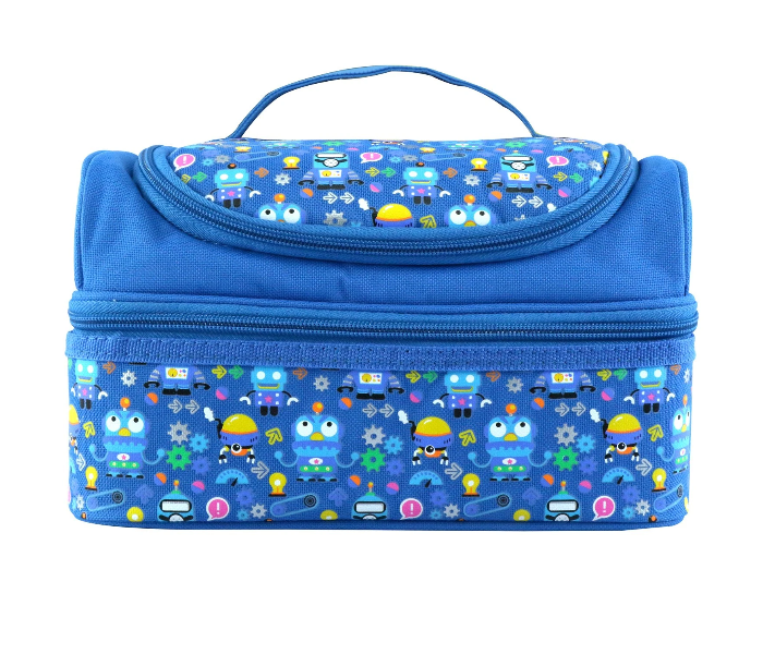 Smily Kiddos Dual Slot Lunch Bag - Dark Blue 1 in UAE