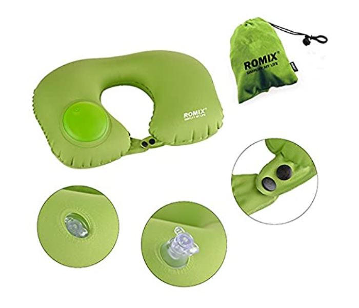 Romix Travel Neck Pillow - Green 1 in OMAN