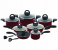 Royalford RF5857 16 Pieces Non-Stick Cookware Set - Red 3 in UAE