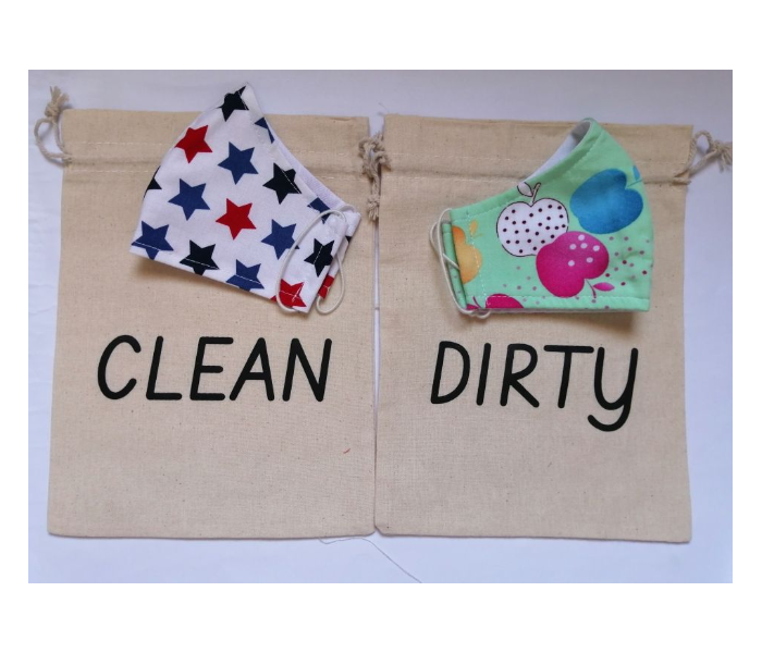 SS Clean And Dirty Face Mask Bag - Brown 2 in UAE