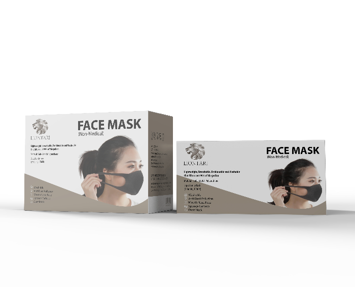 Liontari Pack of 3 Reusable Sponge Masks - Black 2 in OMAN