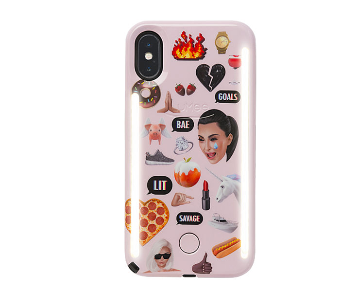 Lumee Duo for iPhone 8 Plus Kimoji Multi - Pink 1 in UAE