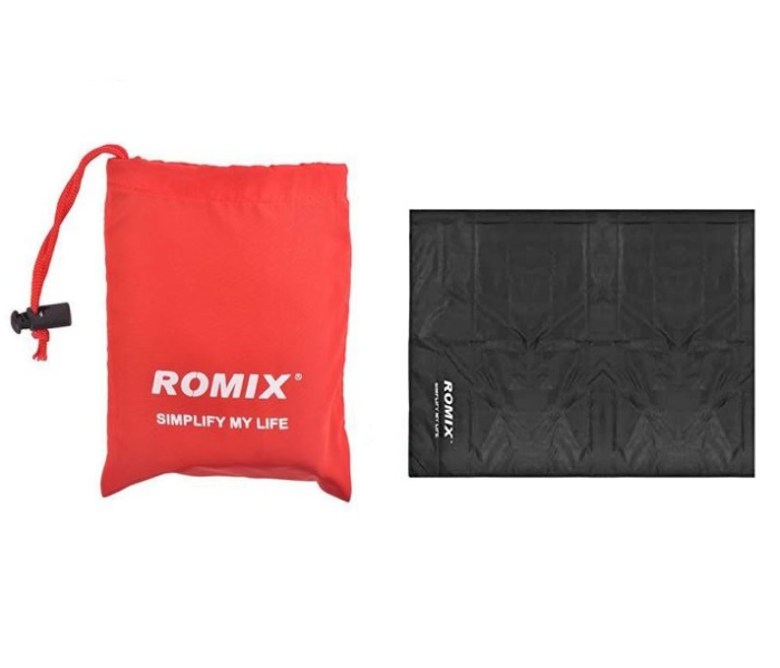 Romix Small Outdoor Blanket - Black 1 in OMAN