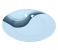 Royalford RF8061 10-inch Melamine Ware Super Rays Flat Plate - Blue 1 in UAE