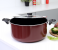 Royalford RF391C26 26 cm Non-Stick Cooking Pot - Maroon 1 in UAE