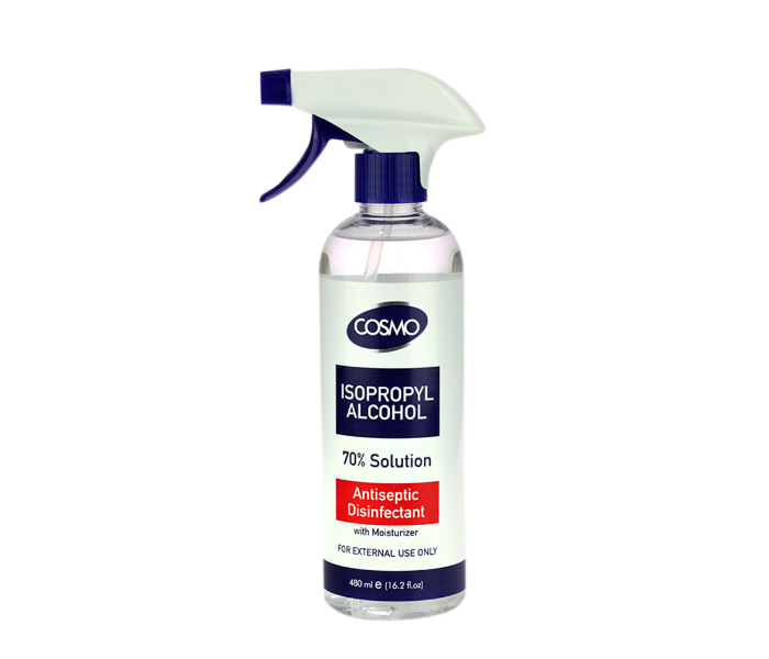 Cosmo 480ml Isopropyl Alcohol 70 Percent Solution with Spray Nozzle 1 in UAE