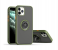 Silicone Soft Edge Mobile Case with Metal Finger Ring Holder Stand for Apple iPhone 12 Pro Max - Army Green 1 in UAE