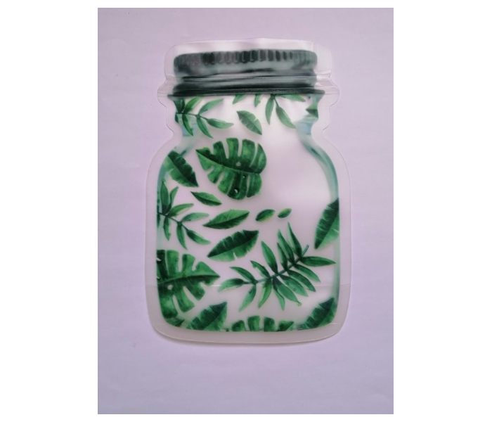 SS Set Of 6 Green Leaf Design Zip Lock Bag 1 in UAE