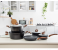 Royalford RF8904 9 Pieces Delight Cookware Set - Black & Brown 1 in UAE