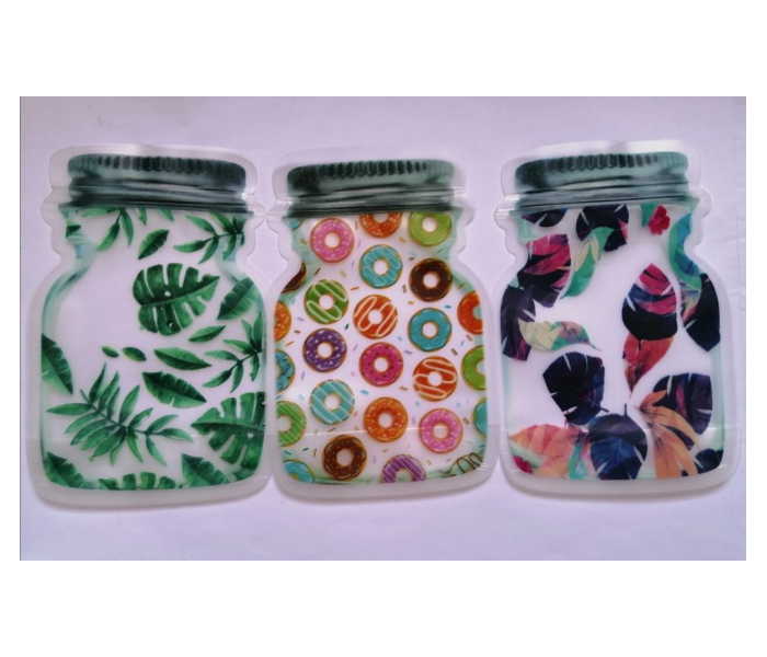 SS 12 Piece Printed Mason Jar Zipper Bags 1 in UAE