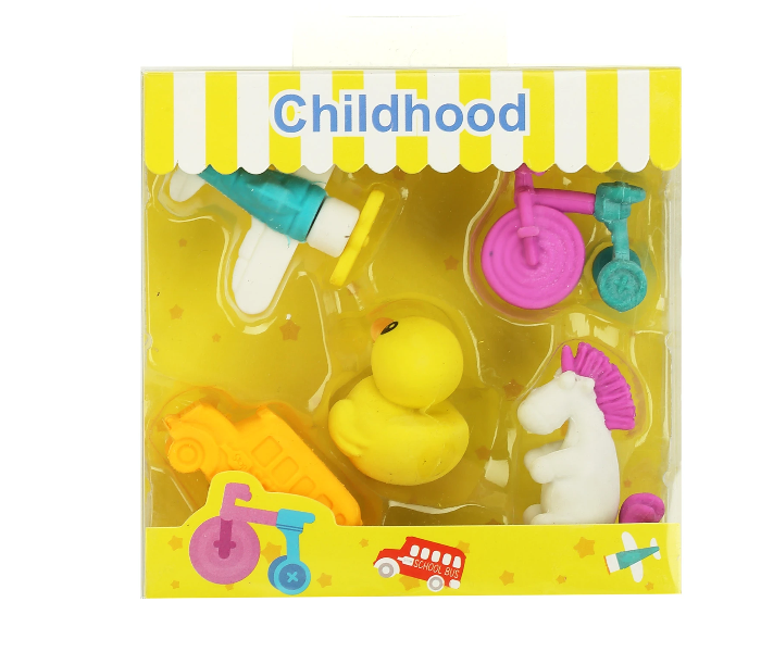 Smily Kiddos Fancy Animal Eraser Set 1 in UAE