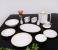 Royalford RF8398 47 Pieces Ovation Fine Bone Round Dinner Set - White & Gold 1 in UAE