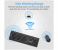 Promate Ergonomic Full-Sized Silent Keys Wired Keyboard with 1200Dpi Optical Sensor USB Mouse Combo- Black 4 in OMAN