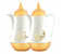 Royalford RF9253 2 Pieces Vacuum Flask - 1 Litre, White & Gold 5 in UAE