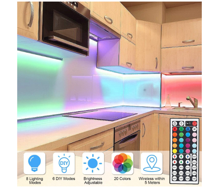 TY104 LED Strip Light 32.8ft 10 Meter SMD 5050 Bluetooth Controller Sync to Music RGB Light 5 in OMAN