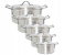 Classy touch 10-Piece Cookware Set Aluminium Good Quality Pakistan Made- Silver 3 in OMAN