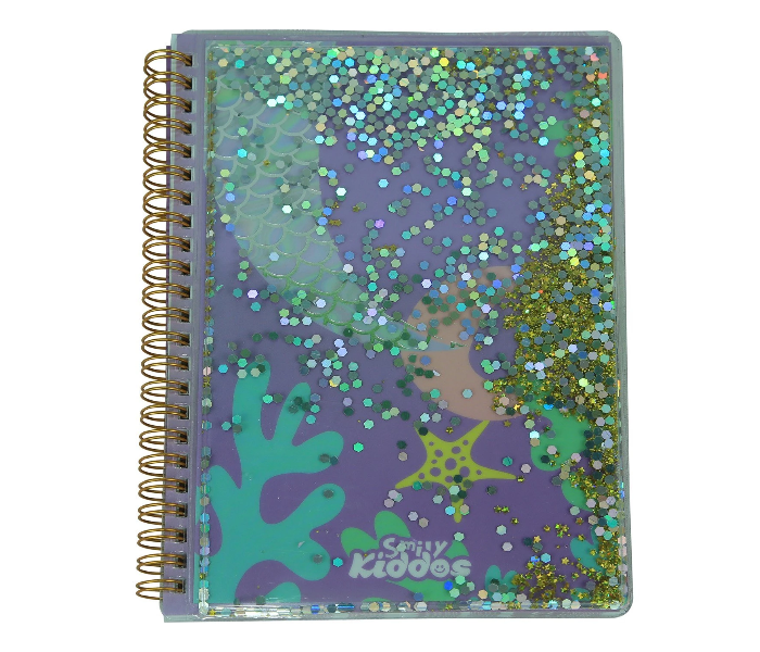 Smily Kiddos Twinkle Metallic Spiral Notebook - Purple 1 in UAE