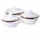 Royalford RF1643 3Pcs Classic Casserole Set - White 2 in UAE