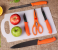 RoyalFord RF4191 5 Pieces Knife Set - Orange 3 in UAE