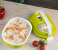 Royalford RF7012 Square Lunch Box - 1050ml, Green & White 2 in UAE