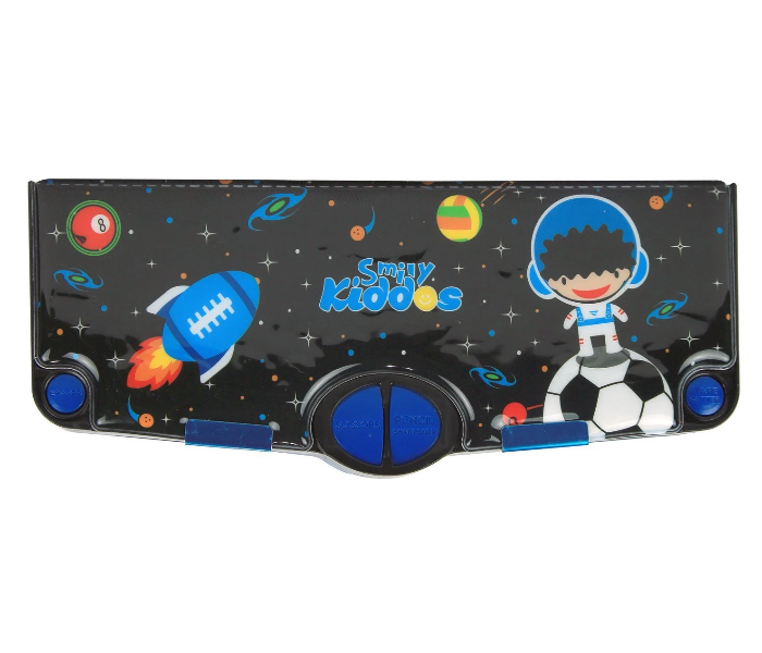 Smily Kiddos Pop Pencil Box - Black and Blue 1 in UAE