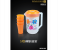 Royalford RF8950 5 Pieces Drinkware Set - Orange & Clear 2 in UAE