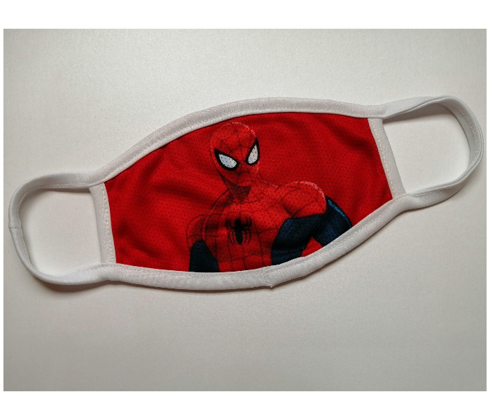 Kids Facemask With Face Animated Character - Red and Black 1 in UAE