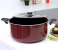 Royalford RF392C28 28 cm Non-Stick Cooking Pot - Maroon 1 in UAE